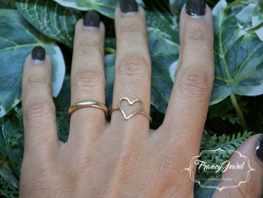 Cuore, anello Cuore, oro Fairmined Ecologico, anello oro, oro 22ct, minimal, lavorato a mano, gioiello cuore, fatto a mano, made in Italy